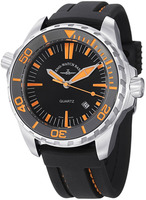 ZENO-WATCH BASEL Professional Diver II Ref. 6603-515Q-a15 orange, 6603-515Q-a17 red, 6603-515Q-a19 green 50ATM Helium Valve