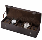 WATCH BOXES Beco Technic 324150 - Garrett for 5 watches, genuine leather, dark brown