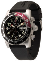 ZENO-WATCH BASEL Airplane Diver Automatic Chronograph Numbers Ref. 6349TVDD-12-a1-7 (black/red), -8 (black/green), -9 (black/yellow)