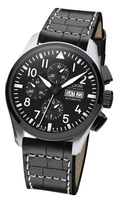 EPOS Sportive 3433 PILOT Ref. 3433.228.35.35.24 automatic chronograph - black leather strap