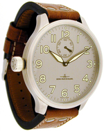 ZENO-WATCH BASEL Super Oversized SOS Lefter Winder Grey Ref. 9558SOS-12Left-a3 (small seconds at 12)