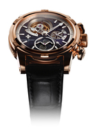 LOUIS MOINET ASTROMOON Ref. LM-29.50.AV - moon phase tourbillon chronograph - 18K Rose Gold - limited to 28 timepieces