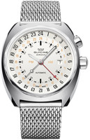 GLYCINE AIRMAN SST 12 Milano Steel Silver Ref. GL0074 vintage line automatic 43MM, 3 time zones
