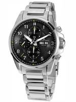JACQUES LEMANS LIVERPOOL CHRONO AUTOMATIC SWISS MADE REF. 1-1750D STEEL BLACK