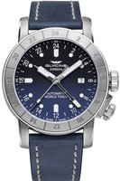 GLYCINE AIRMAN 44 AUTOMATIC WORLD TIMER GMT Ref. GL0054 steel blue, 3 time zones