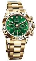 ROLEX COSMOGRAPH DAYTONA OYSTER PERPETUAL REF. 116508-0013 18K YELLOW GOLD, GREEN DIAL, CAL. 4130