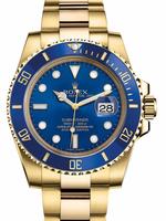 ROLEX SUBMARINER DATE REF. 116618LB OYSTER PERPETUAL, 40MM, 18K YELLOW GOLD, BLUE DIAL, CAL 3135