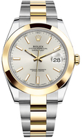 ROLEX DATEJUST 41 REF. 126303-0001 YELLOW ROLESOR, SILVER DIAL, OYSTER BRACELET, SELF-WINDING CAL. 3235