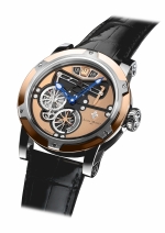 LOUIS MOINET TRANSCONTINENTAL STEEL & ROSE GOLD 150th TC RAILROAD ANNIVERSARY SELF WINDING CAL. LM64