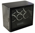 WATCH WINDERS Orbis Timeart OT03-L85EB-L-ARF Dark Mahogany & Black Piano for 6 automatic watches - fingerprint lock