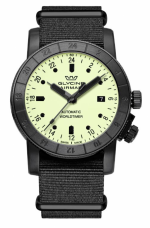 GLYCINE AIRMAN 42 AUTOMATIC PURIST - BLACK PVD - LUMI DIAL - REF. GL0142 - GL293 CAL. WITH DECORATED ROTOR
