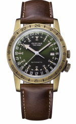 GLYCINE AIRMAN Vintage The Chief 40 PURIST Automatic Ref. GL0413 stainless steel antique bronze tone