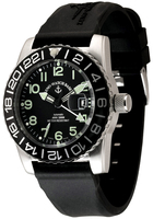ZENO-WATCH BASEL Airplane Diver AUTOMATIC GMT NUMBERS (DUAL TIME), BLACK REF: 6349-12-GMT-a1
