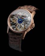 SCHAUMBURG WATCH Unikatorium hand made Vintage Edition - completely hand skeletonized - PVD Copper