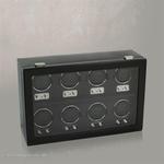 WATCH WINDERS Wolf Designs HERITAGE 8 WINDING MODULES GLASS COVER REF. 270802 BLACK