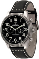 ZENO-WATCH BASEL Oversized (OS) pilot Chronograph Date 2040 Ref. 8562BHD-12-a1 Dubois & Dépraz Bicompax