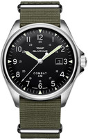 GLYCINE COMBAT 6 VINTAGE Ref. GL0122 steel black automatic, pilot strap, 43MM
