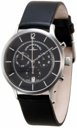 ZENO-WATCH BASEL Bauhaus Bauplatz Chronograph Steel - Black  Ref. 6562-5030Q-i1  Cal. Ronda 5030.D