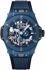 HUBLOT BIG BANG MECA-10 CERAMIC BLUE REF. 414.EX.5123.RX SKELETON 10 DAYS CAL. HUB1201