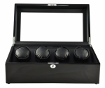 WATCH WINDERS Orbis Timeart 4 MOTION VISIO OT03-Q64BB-RB PIANO BLACK FOR 4 AUTOMATIC WATCHES