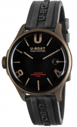 U-BOAT Darkmoon REF. 9549 40MM BLACK BROWN CURVE VINTAGE