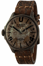 U-BOAT Darkmoon 44MM UNICO REF. 9600 AGED BRONZE PVD - FULL LIQUIDE OIL BATH SWISS QUARTZ MVMT