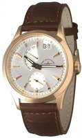 ZENO-WATCH BASEL Vintage Editions Gentlemen Quartz - Big Date gold plated, dial: silver/black  Ref: 6662-7004Q-Pgr-f3/f1