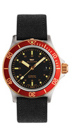 GLYCINE COMBAT SUB Automatic Specials bicolor black/red Ref. 3863.39-R TBA9 New Ref. GL0092